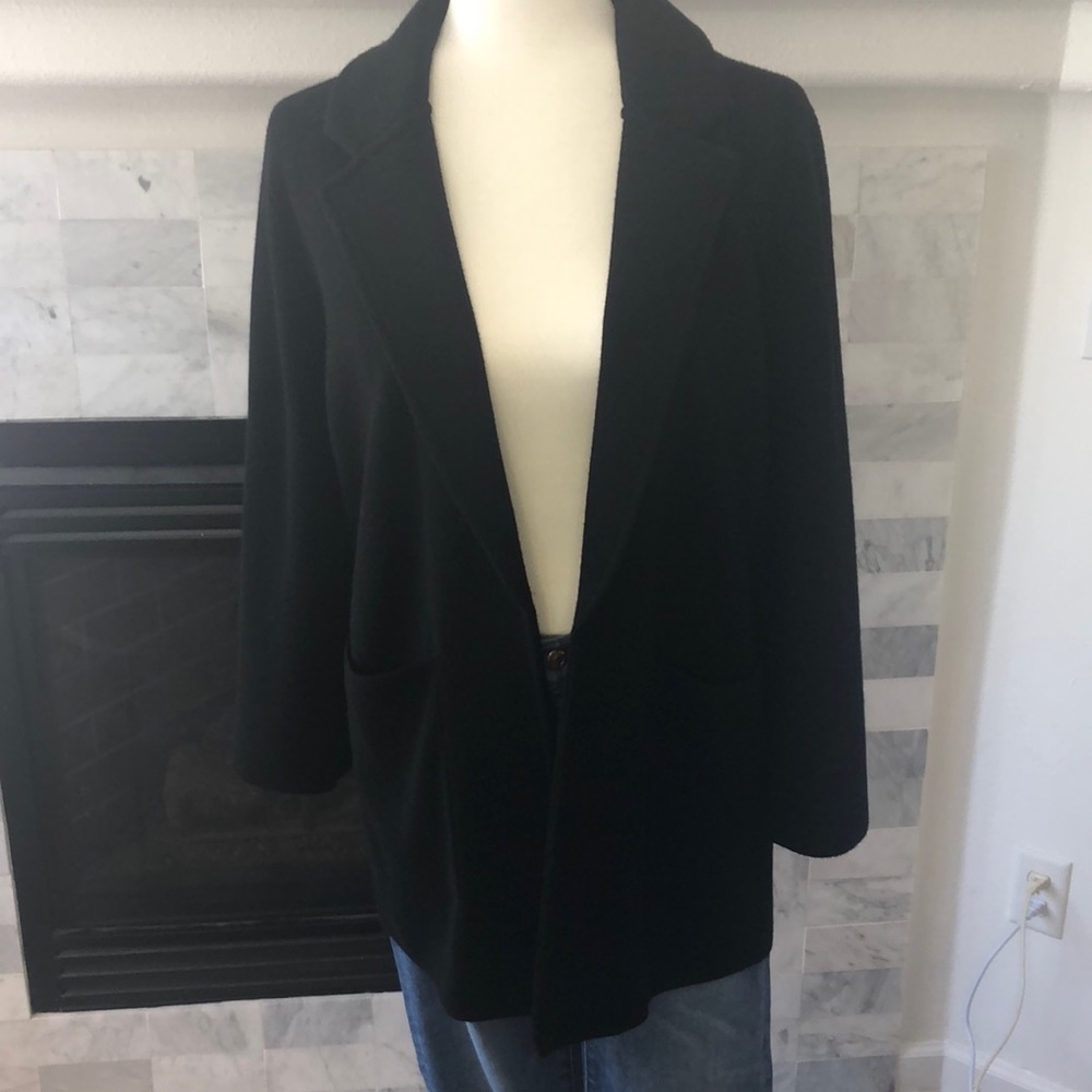 J.Crew Black M sweater blazer